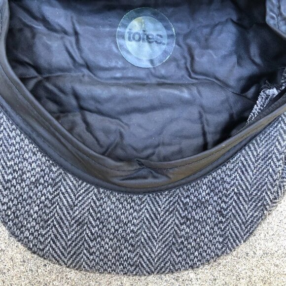VTG TOTES Wool Blend News Boy Hat Men's One Size Tweed Adjustable Gatsby Cap​ - Picture 5 of 9